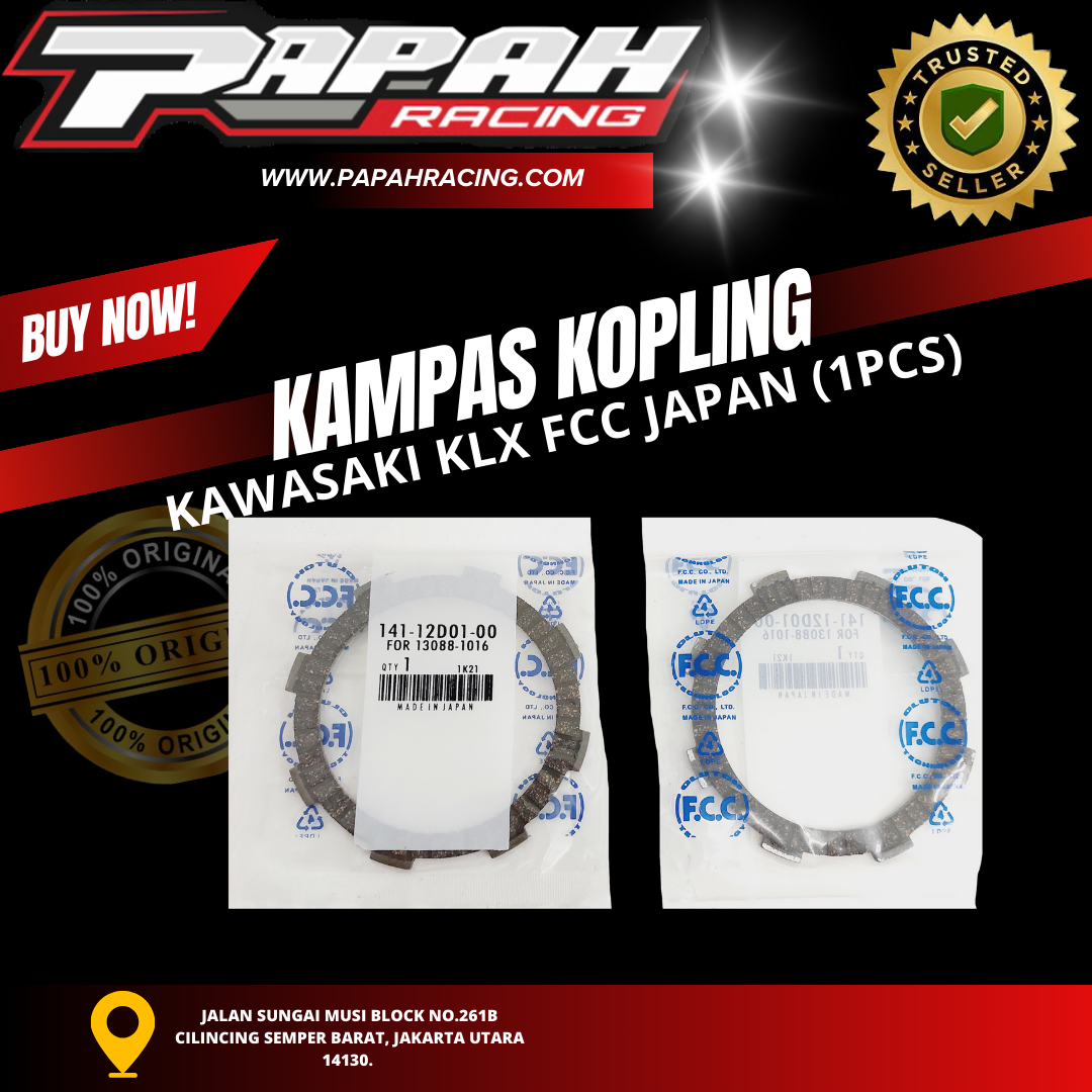 KAMPAS KOPLING KAWASAKI KLX FCC JAPAN(1PCS)